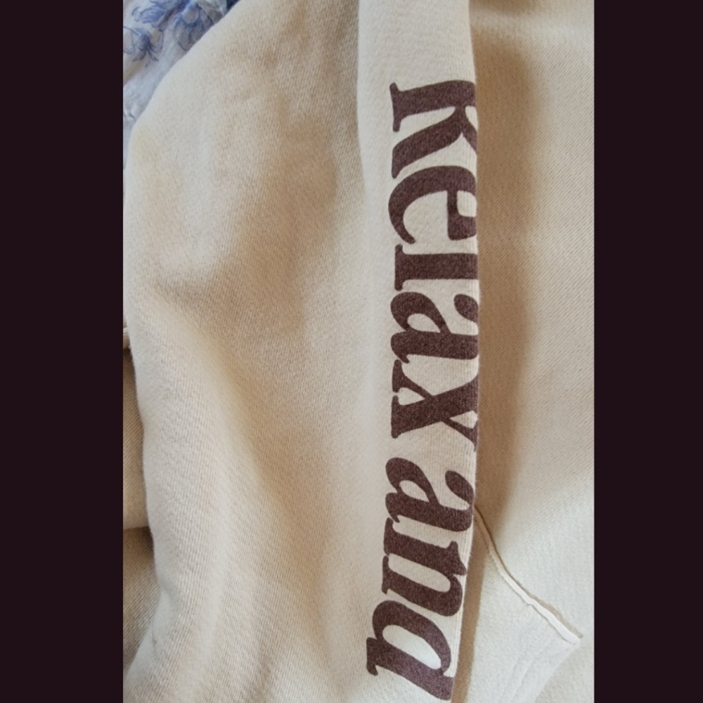Free People Free & Easy Three Palms Hoodie Sweatshirt Dont Trip - Picture 12 of 16